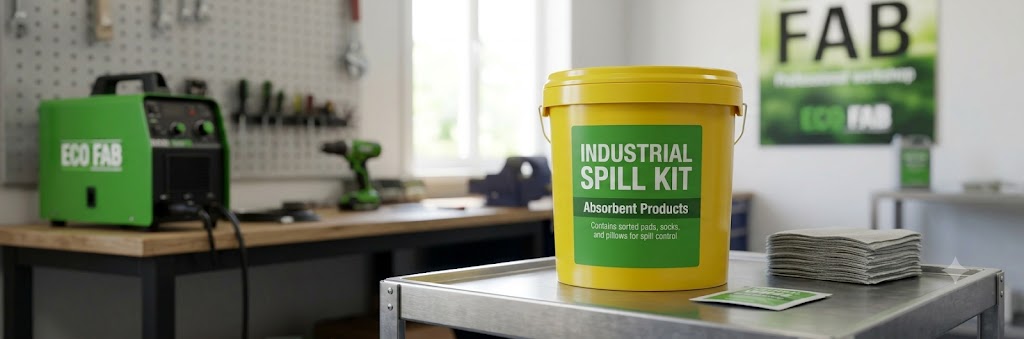 Environmentally friendly eco spill kits.
